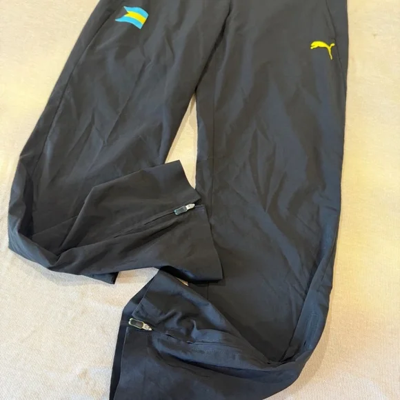 Y2K Black Puma‎ Track Pants (Medium) - Picture 4 of 11